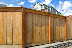 Wood Privacy Fence built in Kenner, Louisiana surrounding a home.